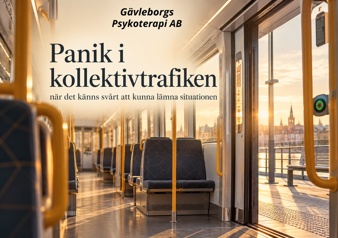 Panik i kollektivtrafiken – när det känns svårt att kunna lämna situationen