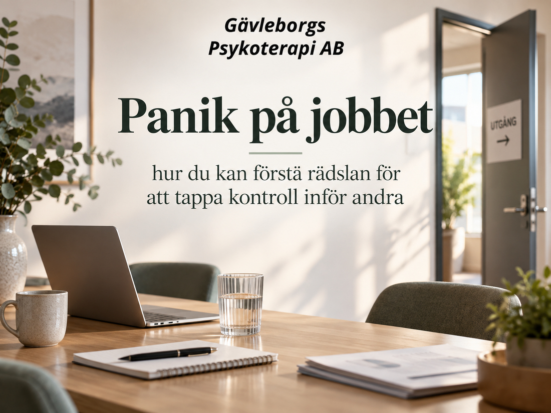 Panik på jobbet – hur du kan förstå rädslan för att tappa kontroll inför andra