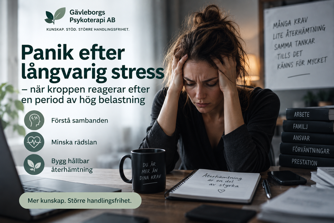 Panik efter långvarig stress – när kroppen reagerar efter en period av hög belastning
