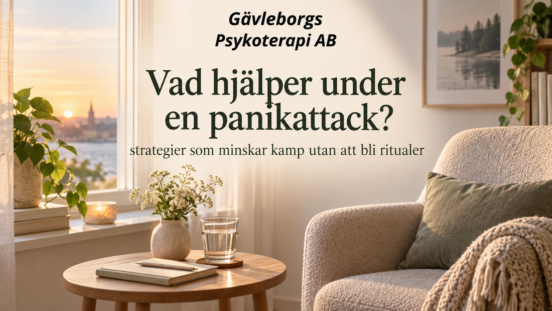 Vad hjälper under en panikattack? – strategier som minskar kamp utan att bli ritualer