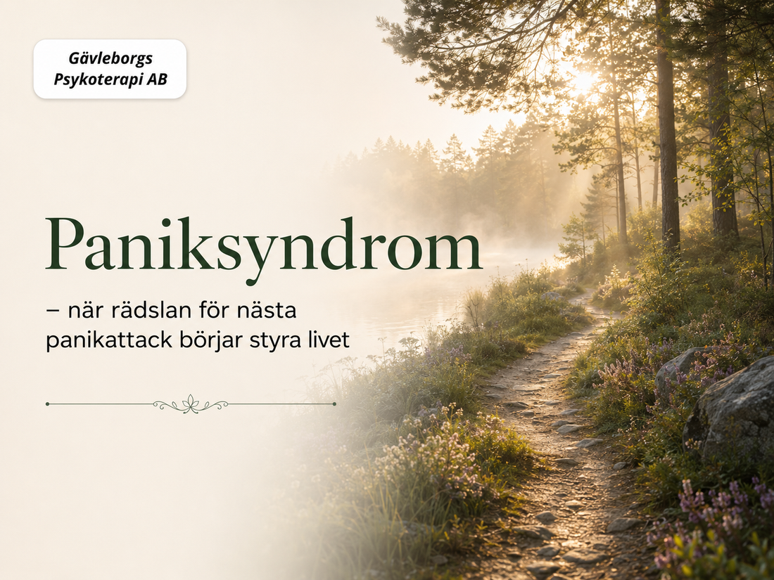 Paniksyndrom – när rädslan för nästa panikattack börjar styra livet