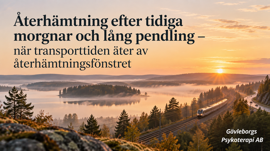 Återhämtning efter tidiga morgnar och lång pendling – när transporttiden äter av återhämtningsfönstret