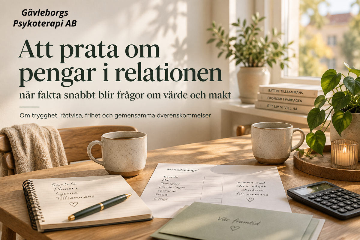 Att prata om pengar i relationen – när fakta snabbt blir frågor om värde och makt