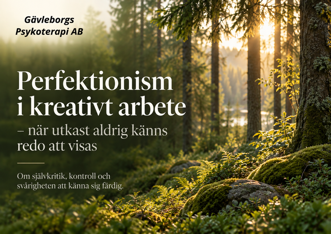 Perfektionism i kreativt arbete – när utkast aldrig känns redo att visas