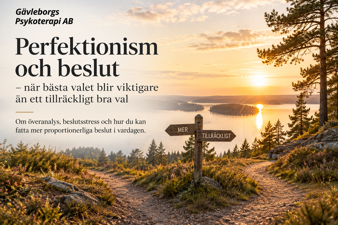 Perfektionism och beslut – när bästa valet blir viktigare än ett tillräckligt bra val