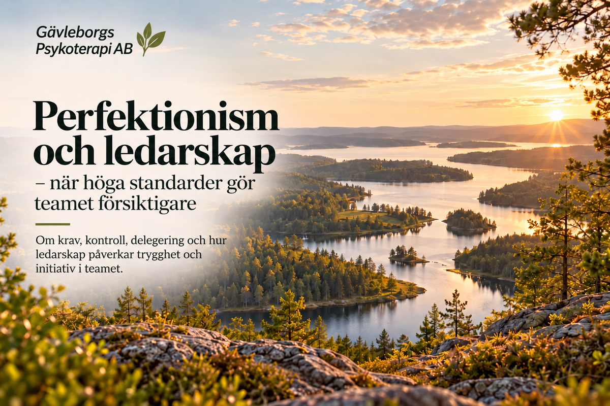Perfektionism och ledarskap – när höga standarder gör teamet försiktigare