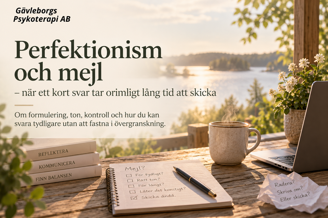 Perfektionism och mejl – när ett kort svar tar orimligt lång tid att skicka