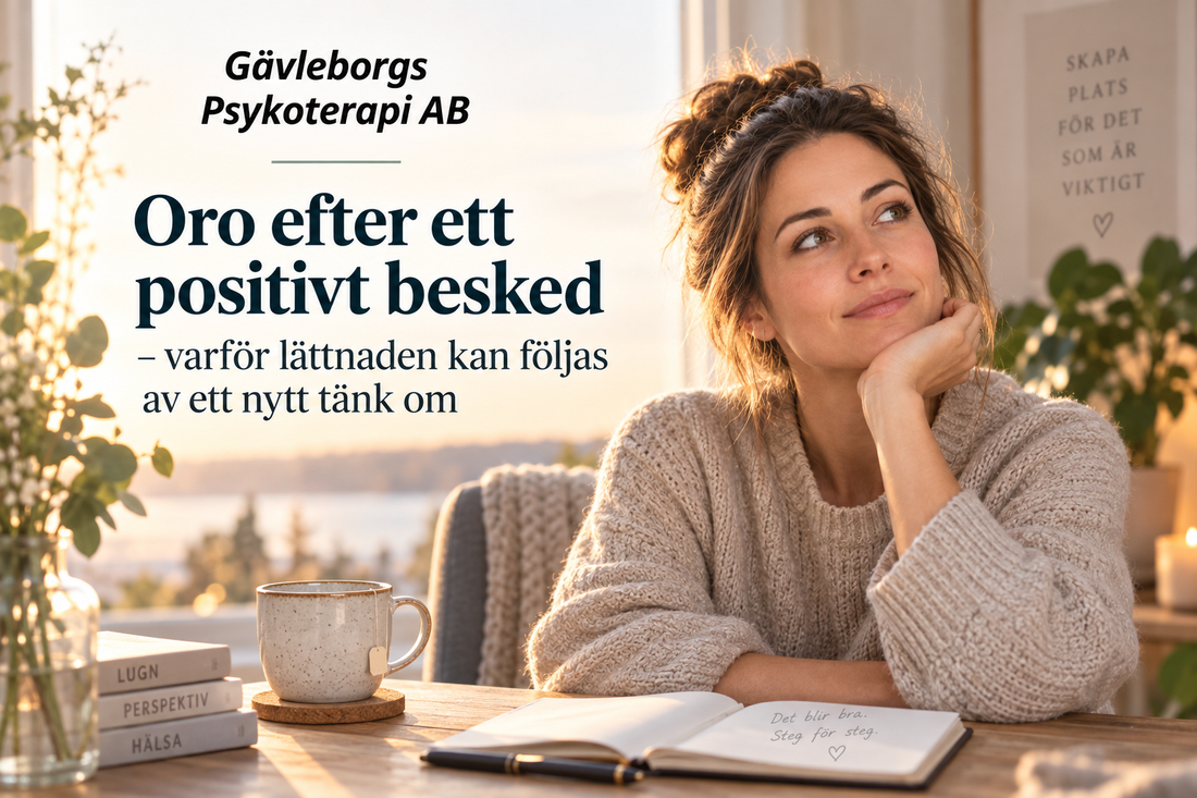 Oro efter ett positivt besked – varför lättnaden kan följas av ett nytt tänk om
