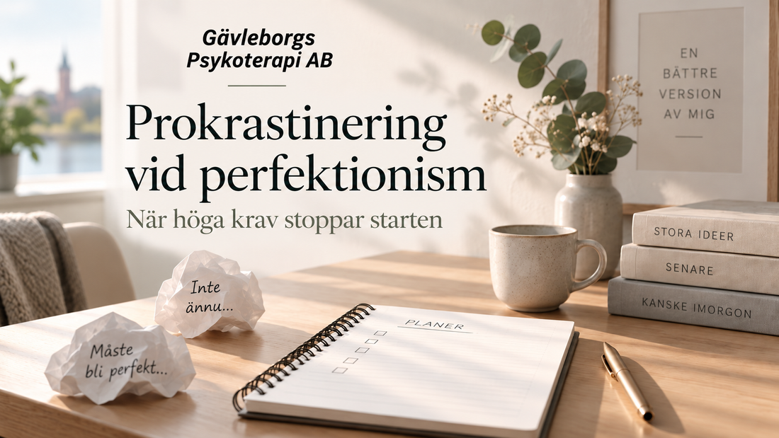 Prokrastinering vid perfektionism – när höga krav stoppar starten