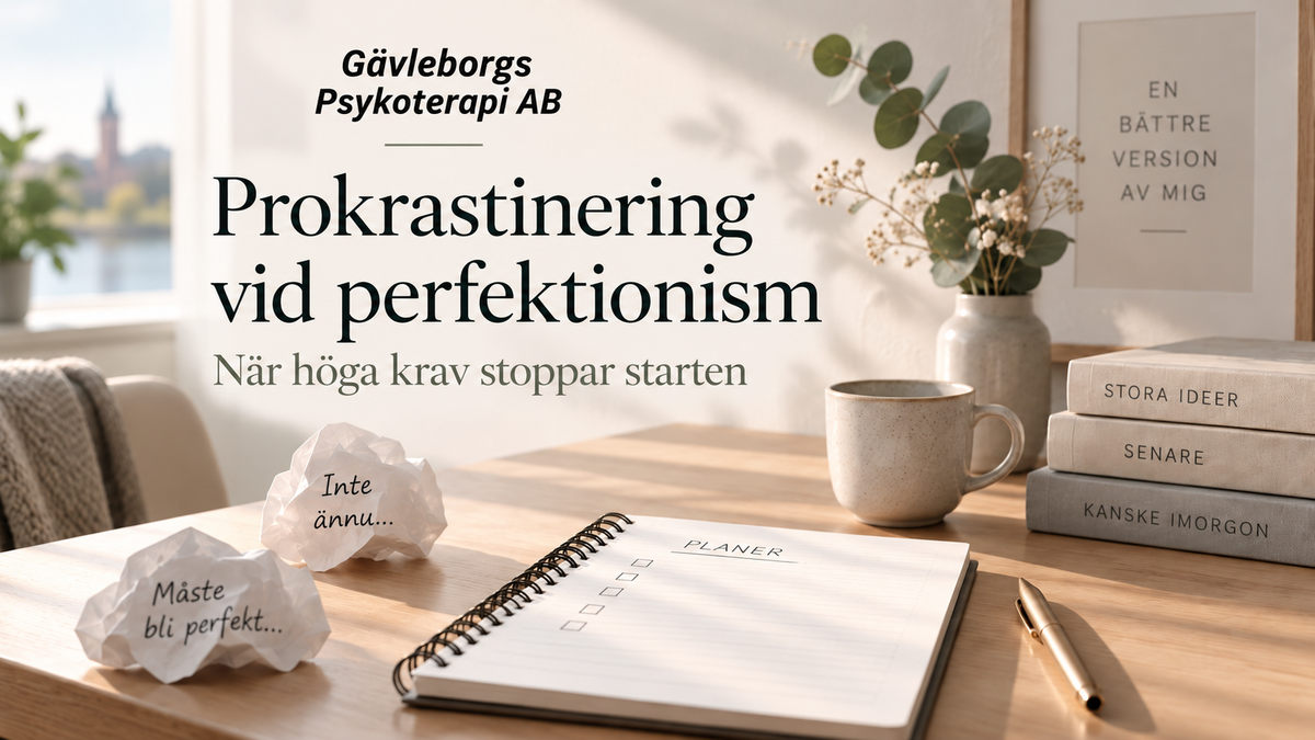 Prokrastinering vid perfektionism – när höga krav stoppar starten