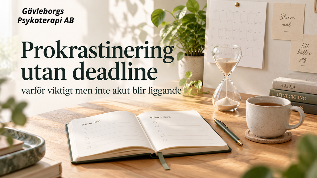 Prokrastinering utan deadline – varför viktigt men inte akut blir liggande