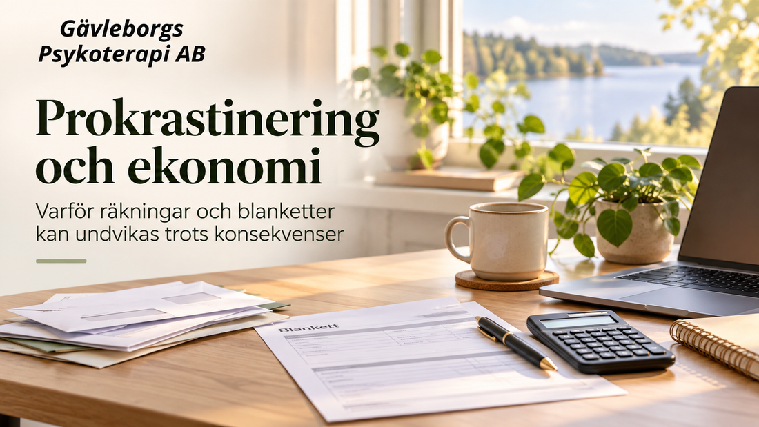 Prokrastinering och ekonomi – varför räkningar och blanketter kan undvikas trots konsekvenser