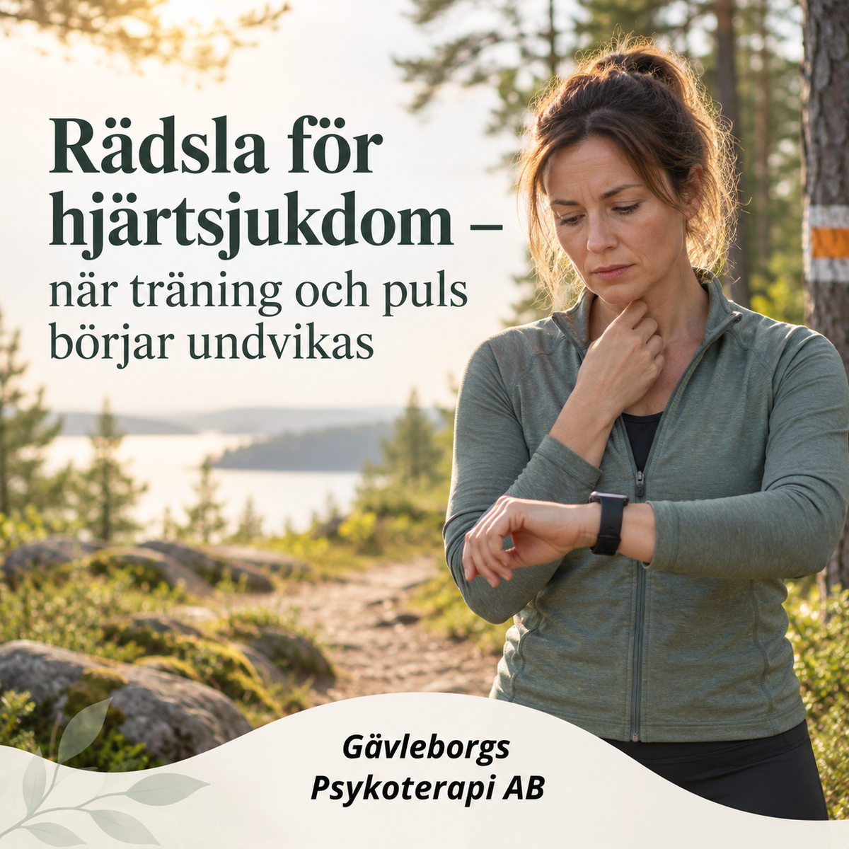 Rädsla för hjärtsjukdom – när träning och puls börjar undvikas