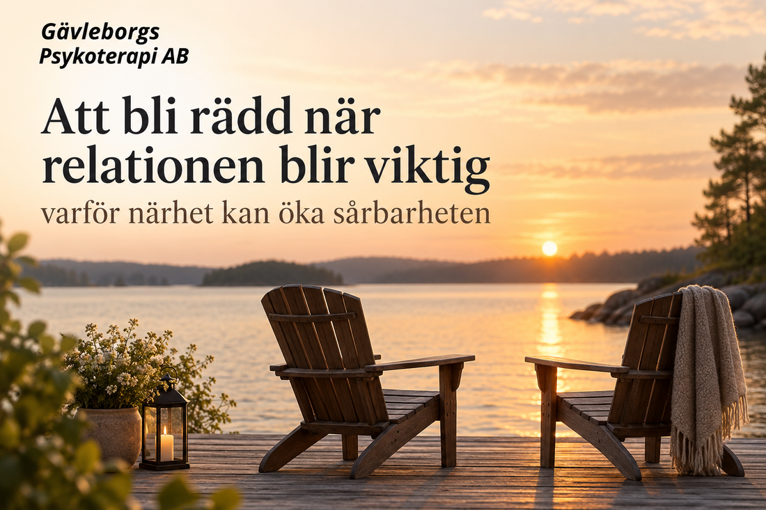 Att bli rädd när relationen blir viktig – varför närhet kan öka sårbarheten