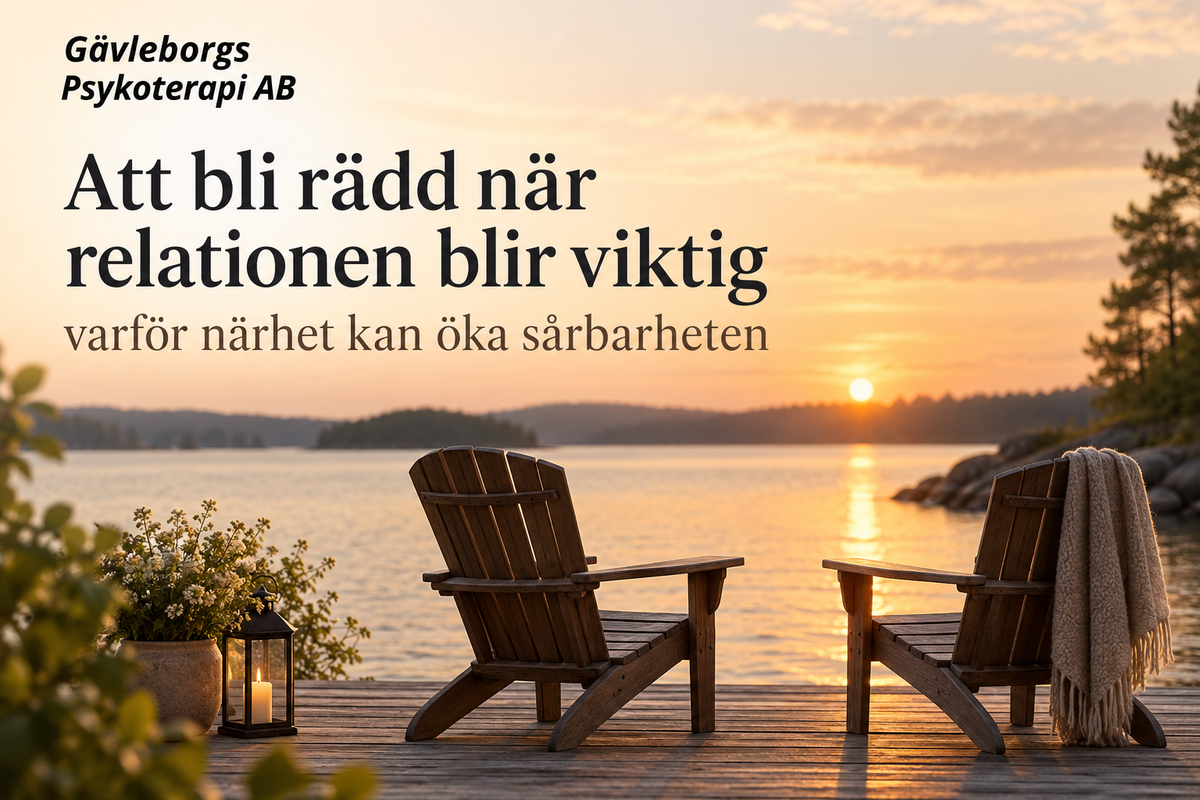 Att bli rädd när relationen blir viktig – varför närhet kan öka sårbarheten