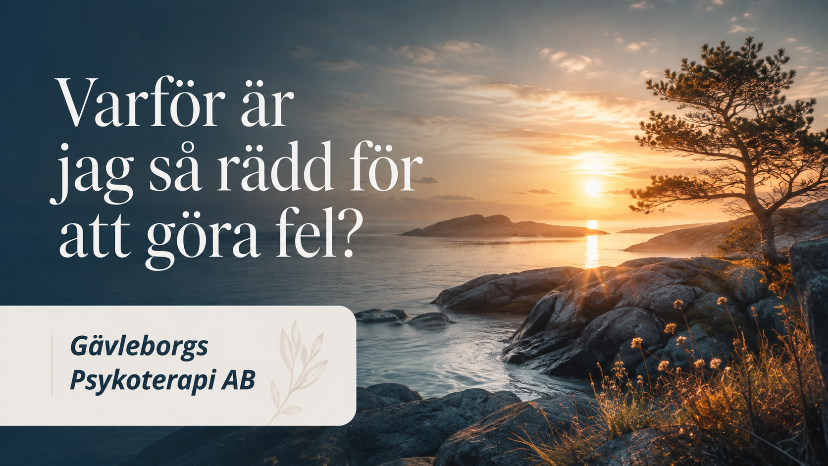 Varför är jag så rädd för att göra fel? – när ett misstag känns som mycket mer än ett misstag