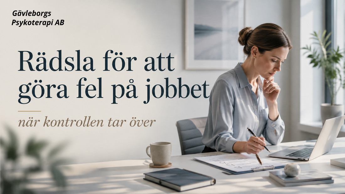 Rädsla för att göra fel på jobbet – när kontrollen tar över