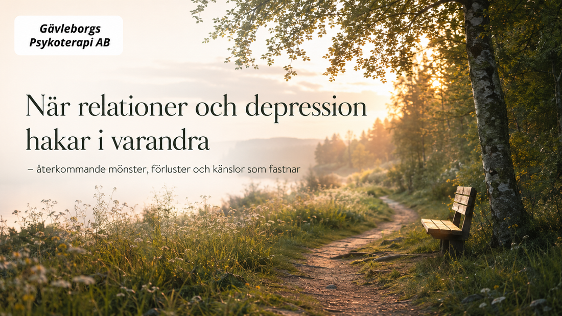 När relationer och depression hakar i varandra: återkommande mönster, förluster och känslor som fastnar