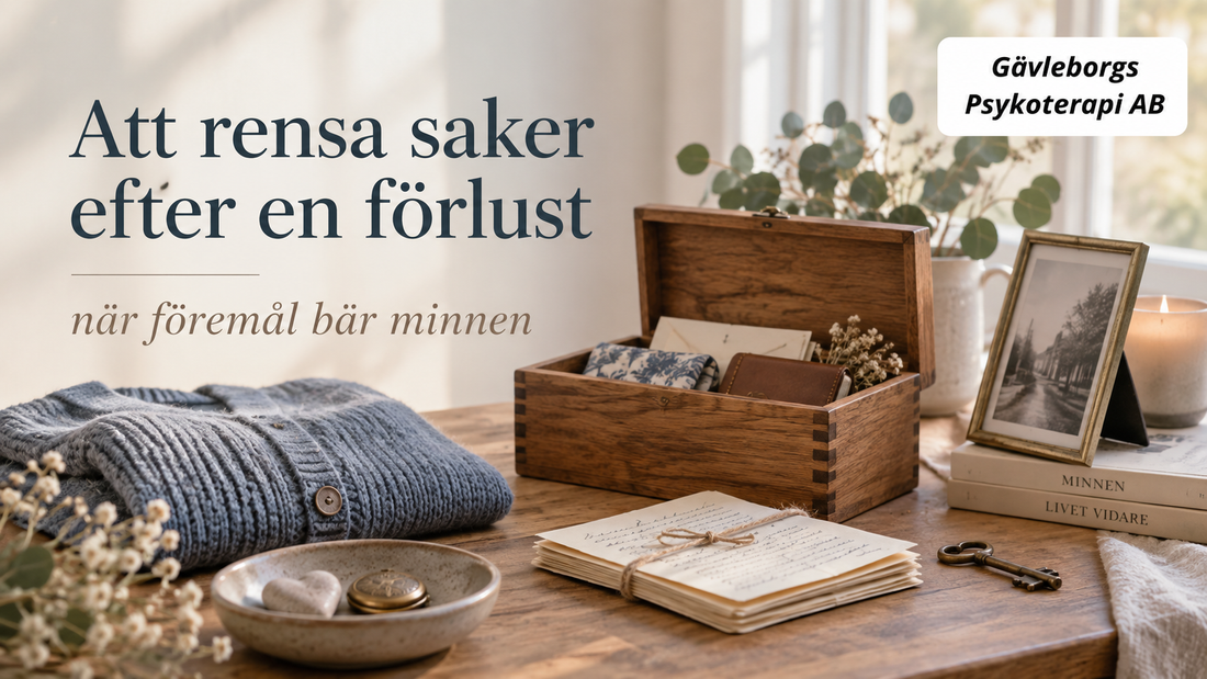 Att rensa saker efter en förlust – varför föremål kan bära relationen