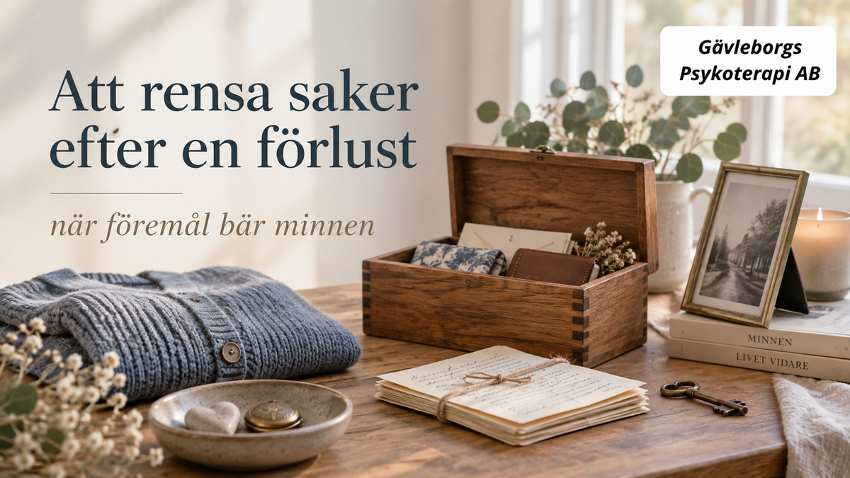 Att rensa saker efter en förlust – varför föremål kan bära relationen