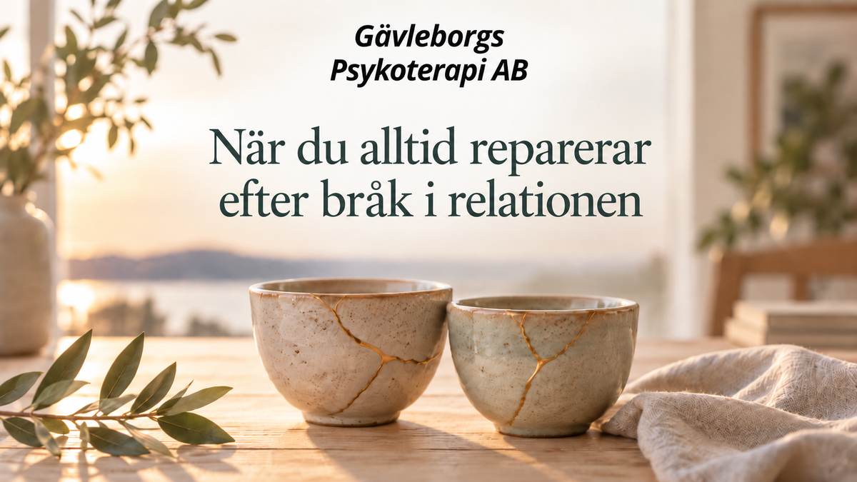 När du blir den som alltid reparerar efter bråk