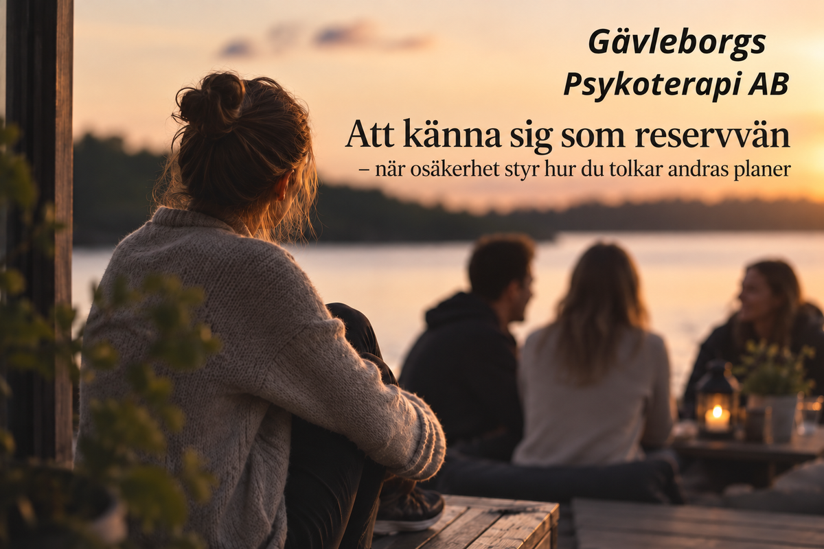 Att känna sig som reservvän – när osäkerhet styr hur du tolkar andras planer