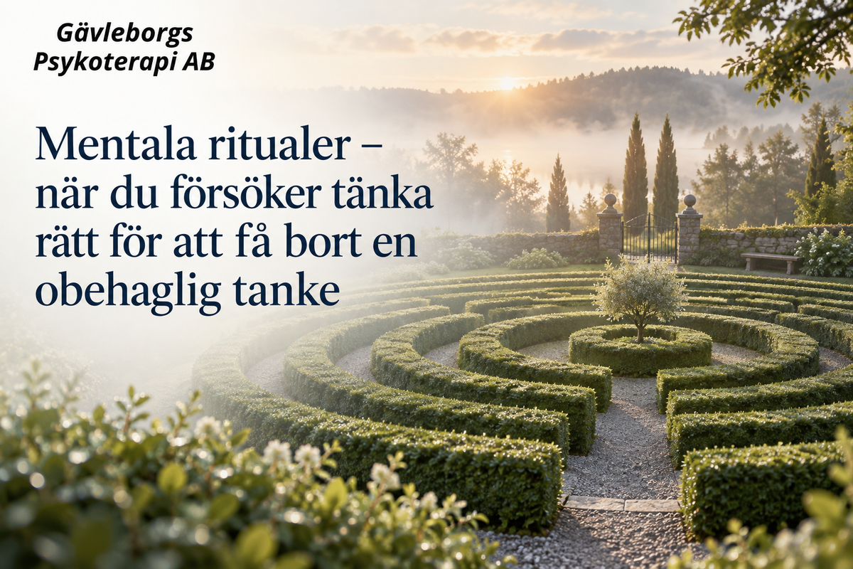 Mentala ritualer – när du försöker tänka rätt för att få bort en obehaglig tanke