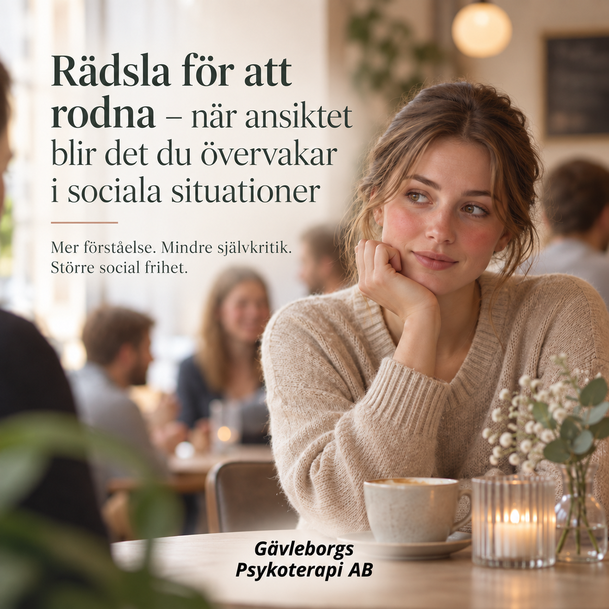 Rädsla för att rodna – när ansiktet blir det du övervakar i sociala situationer
