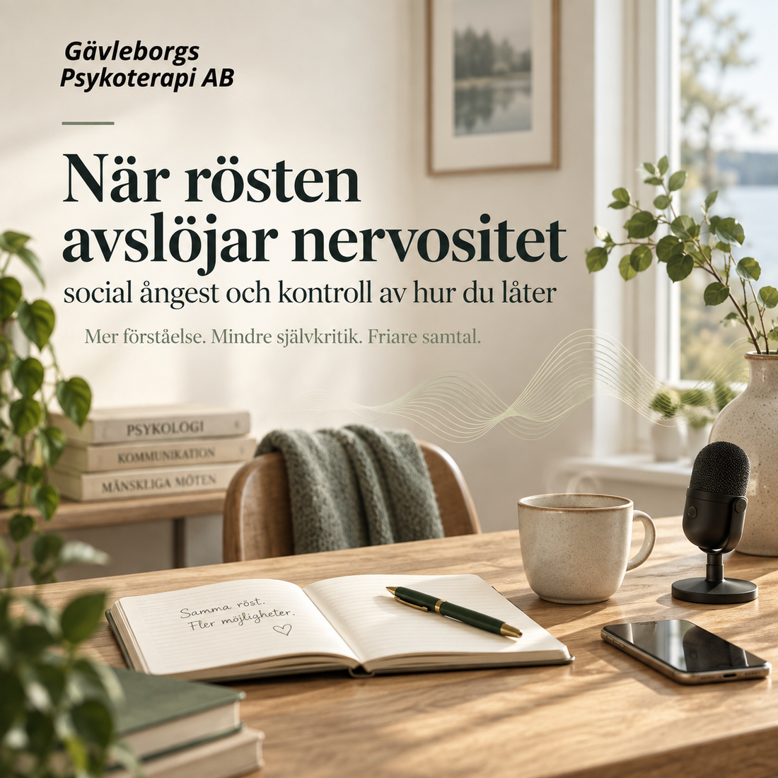 När rösten avslöjar nervositet – social ångest och kontroll av hur du låter