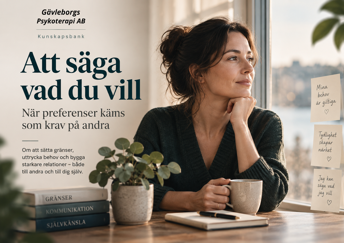 Att säga vad du vill – när preferenser känns som krav på andra