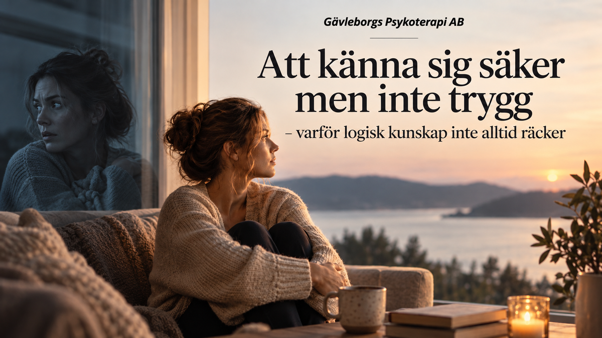 Att känna sig säker men inte trygg – varför logisk kunskap inte alltid räcker