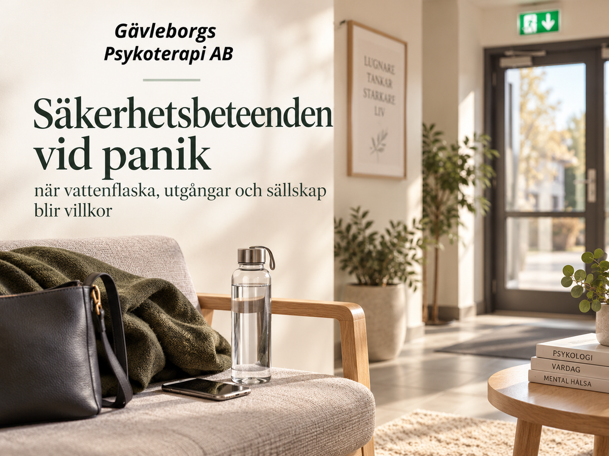Säkerhetsbeteenden vid panik – när vattenflaska, utgångar och sällskap blir villkor