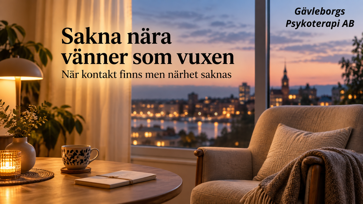 Att sakna nära vänner i vuxen ålder – varför det kan vara svårt att bygga nya relationer