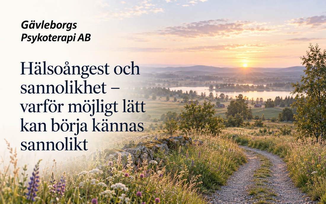 Hälsoångest och sannolikhet – varför möjligt lätt kan börja kännas sannolikt