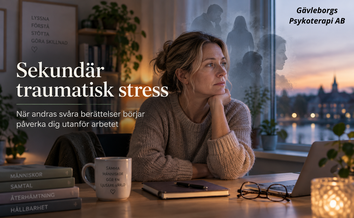 Sekundär traumatisk stress – när andras svåra berättelser börjar påverka dig utanför arbetet