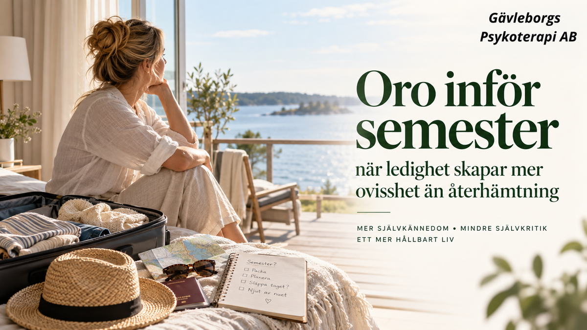 Oro inför semester – när ledighet skapar mer ovisshet än återhämtning