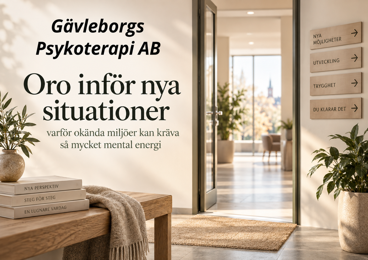 Oro inför nya situationer – varför okända miljöer kan kräva så mycket mental energi