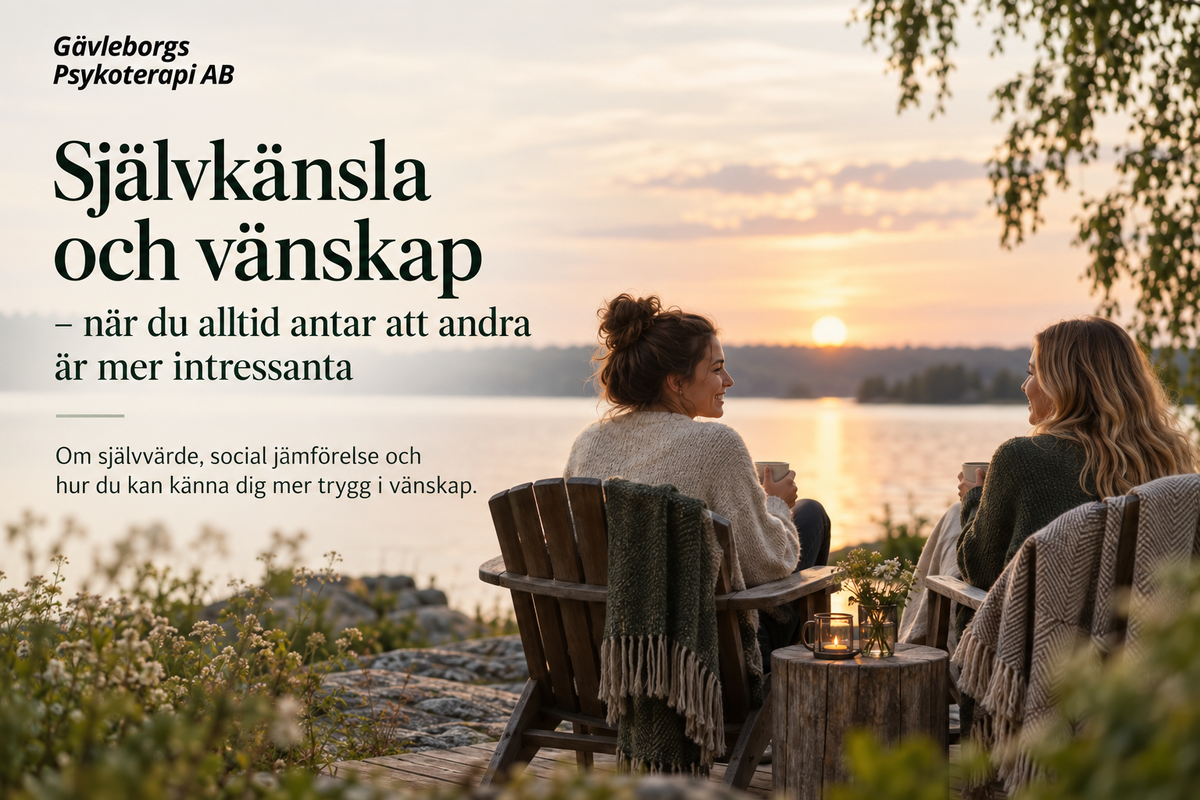 Självkänsla och vänskap – när du alltid antar att andra är mer intressanta
