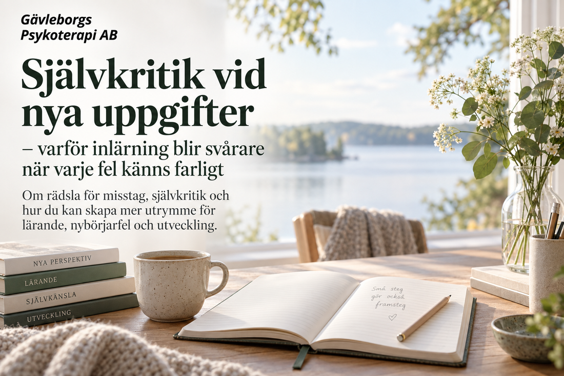 Självkritik vid nya uppgifter – varför inlärning blir svårare när varje fel känns farligt