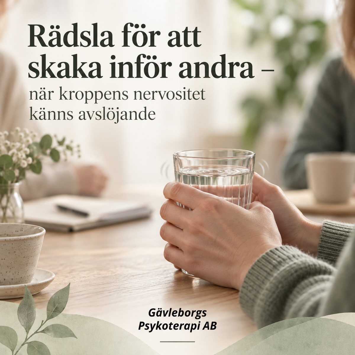Rädsla för att skaka inför andra – när kroppens nervositet känns avslöjande