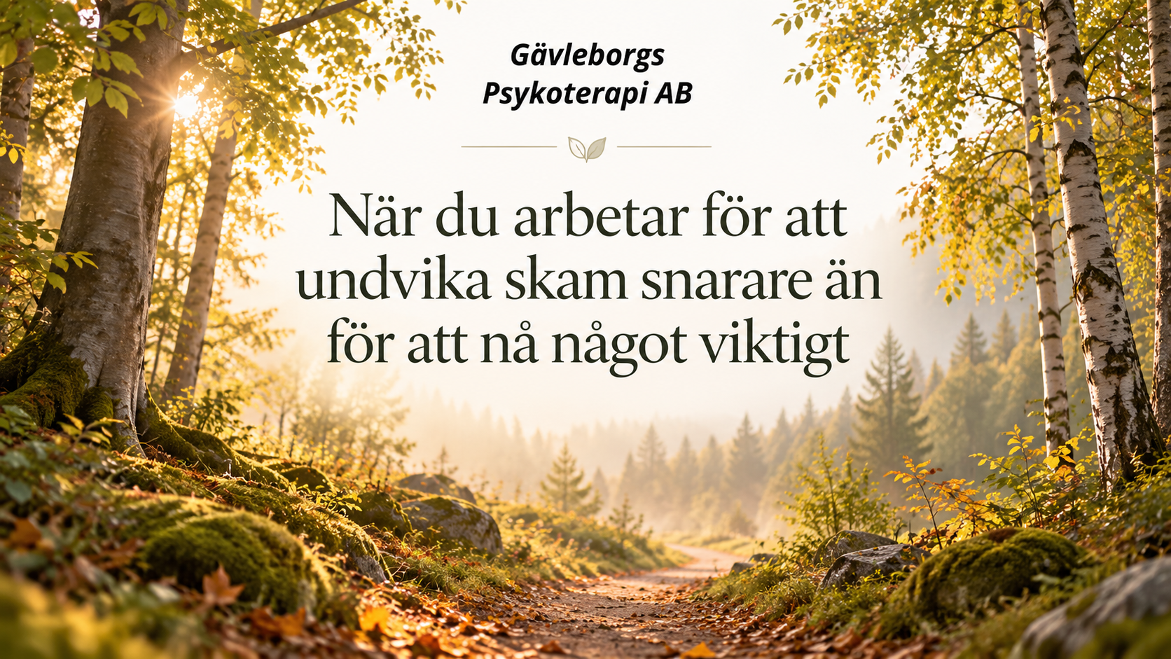 När du arbetar för att undvika skam snarare än för att nå något viktigt