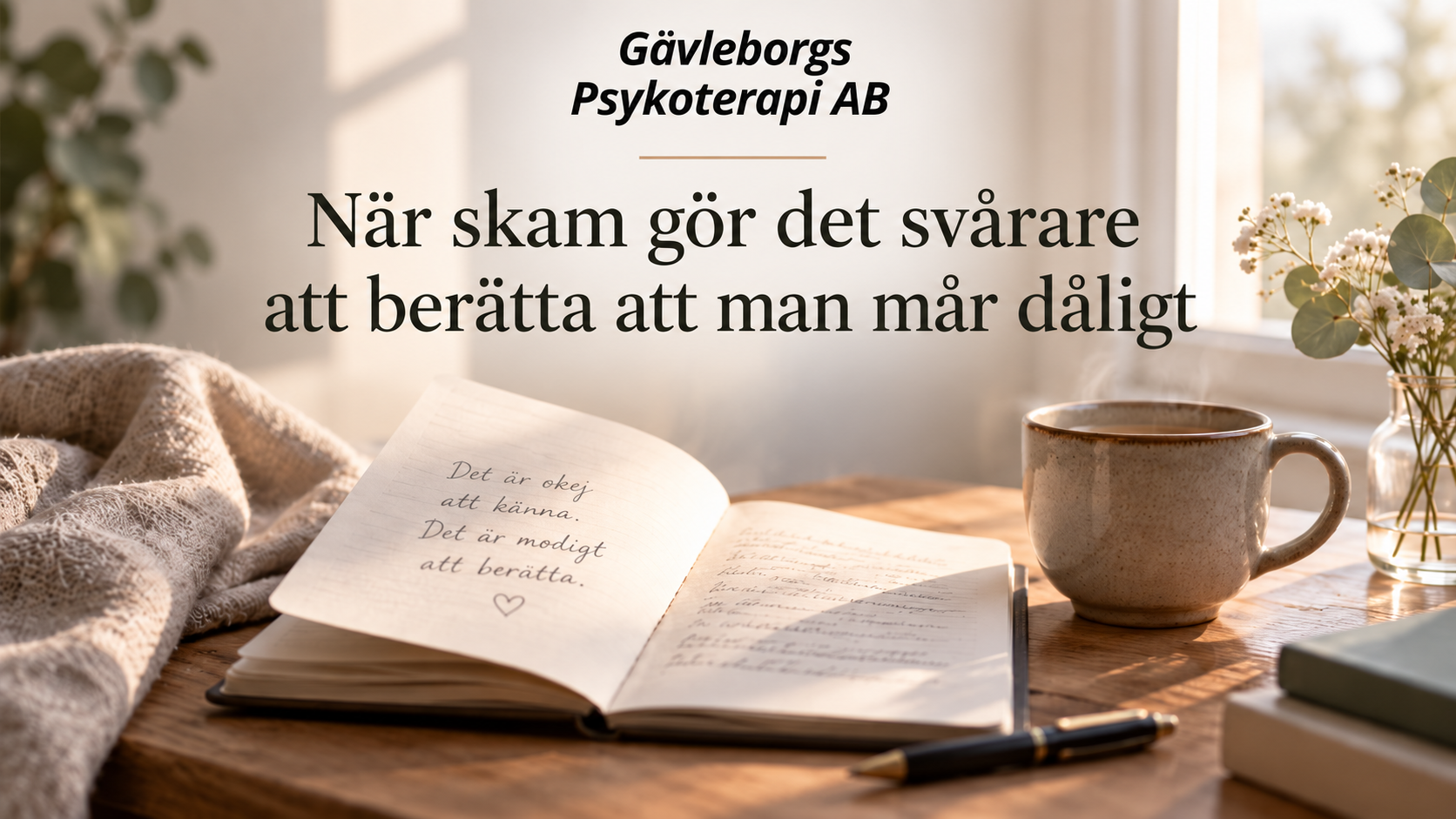 När skam gör det svårare att berätta att man mår dåligt