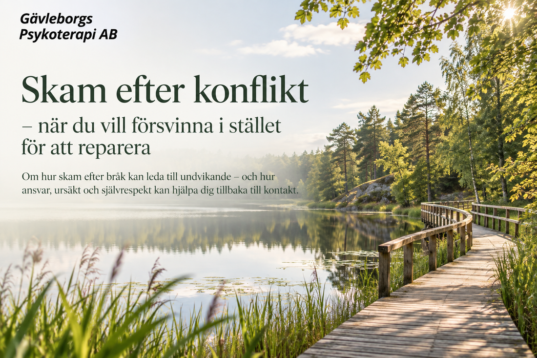 Skam efter konflikt – när du vill försvinna i stället för att reparera
