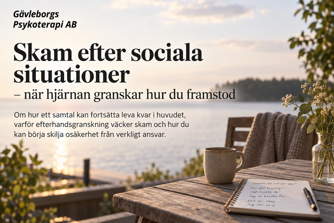 Skam efter sociala situationer – när hjärnan granskar hur du framstod