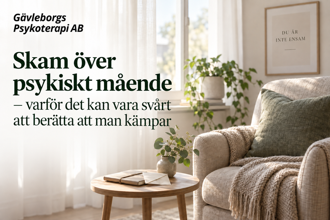 Skam över psykiskt mående – varför det kan vara svårt att berätta att man kämpar