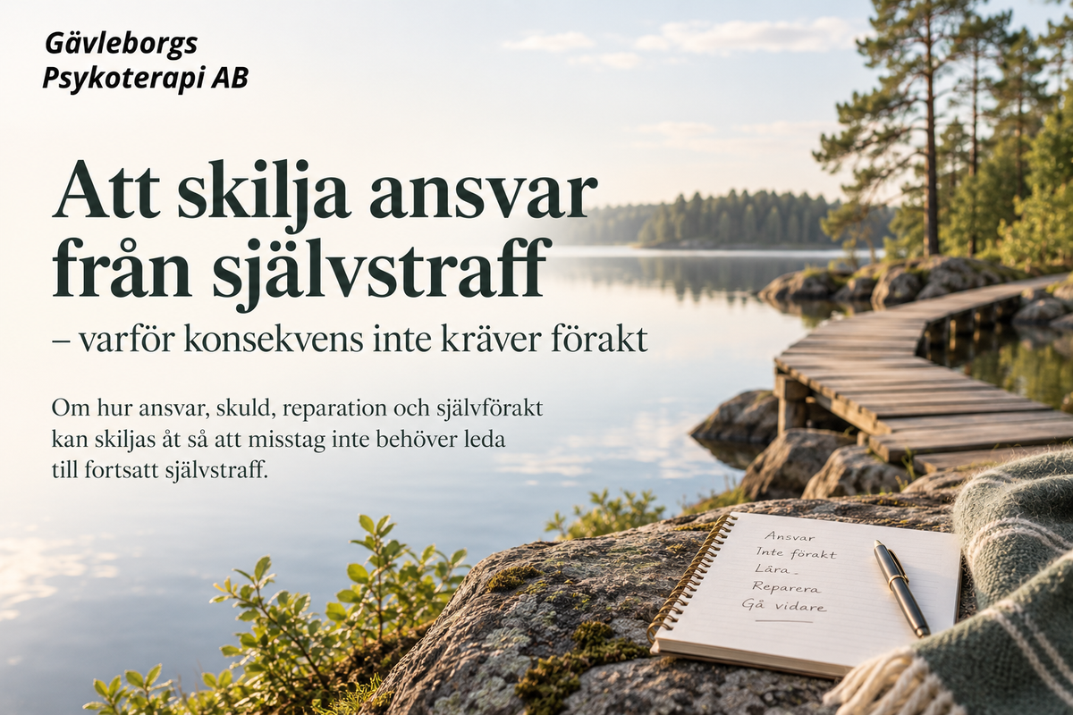 Att skilja ansvar från självstraff – varför konsekvens inte kräver förakt