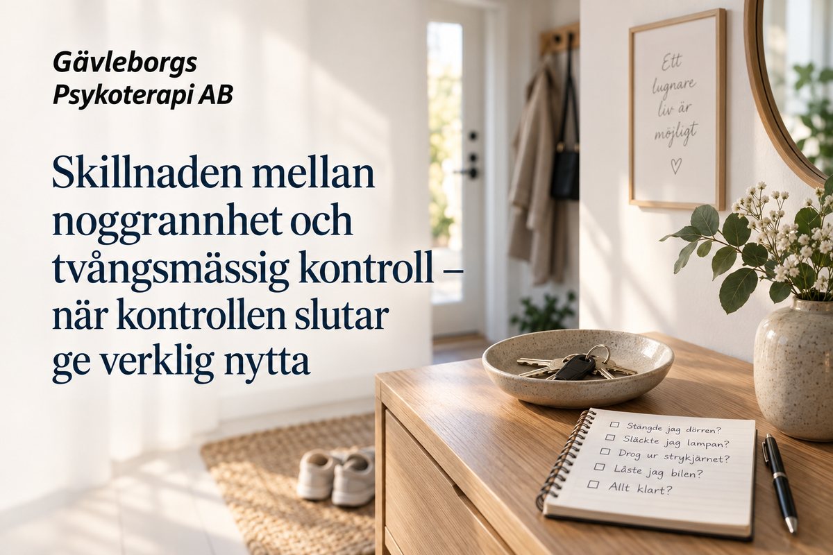 Skillnaden mellan noggrannhet och tvångsmässig kontroll – när kontrollen slutar ge verklig nytta