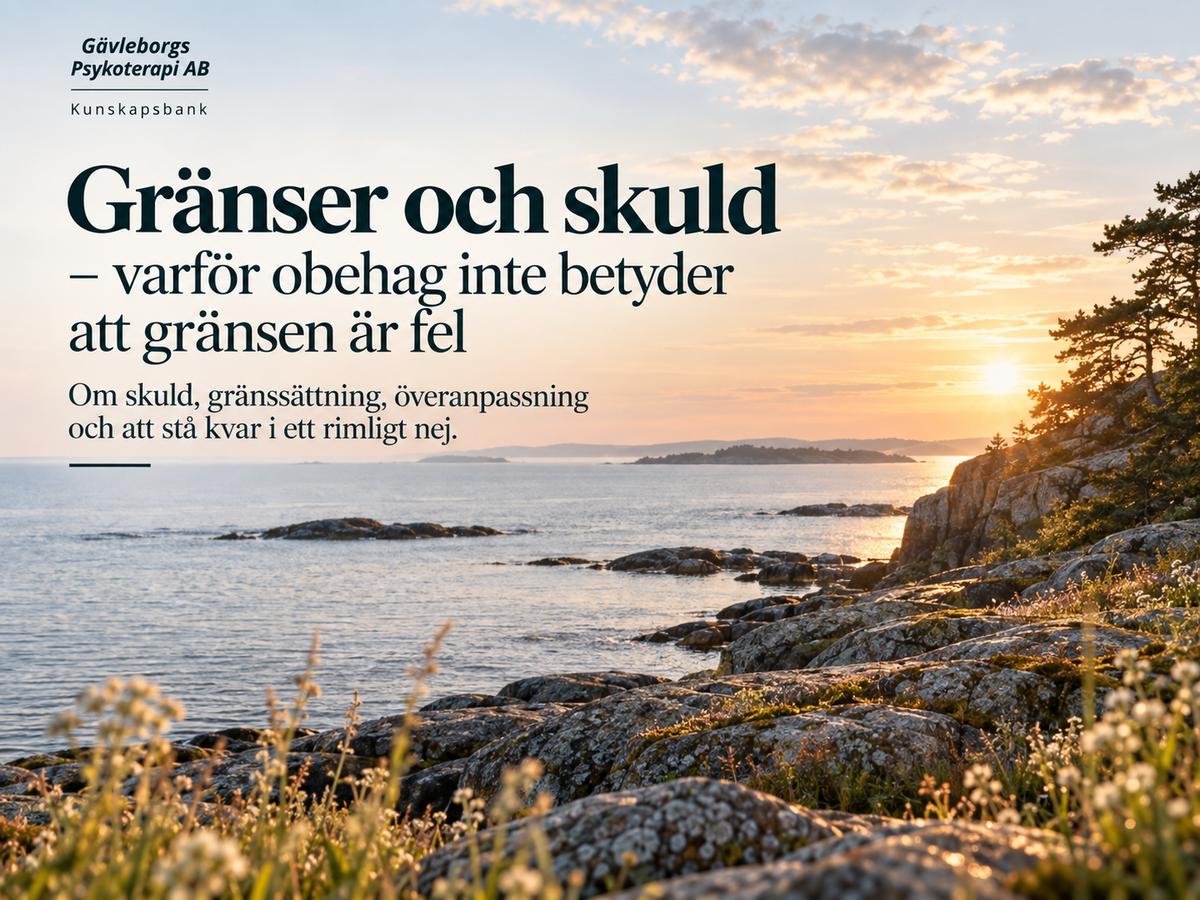 Gränser och skuld – varför obehag inte betyder att gränsen är fel