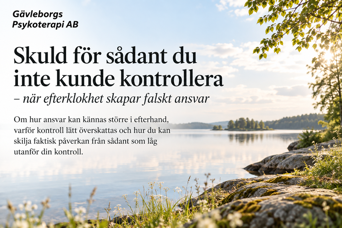 Skuld för sådant du inte kunde kontrollera – när efterklokhet skapar falskt ansvar