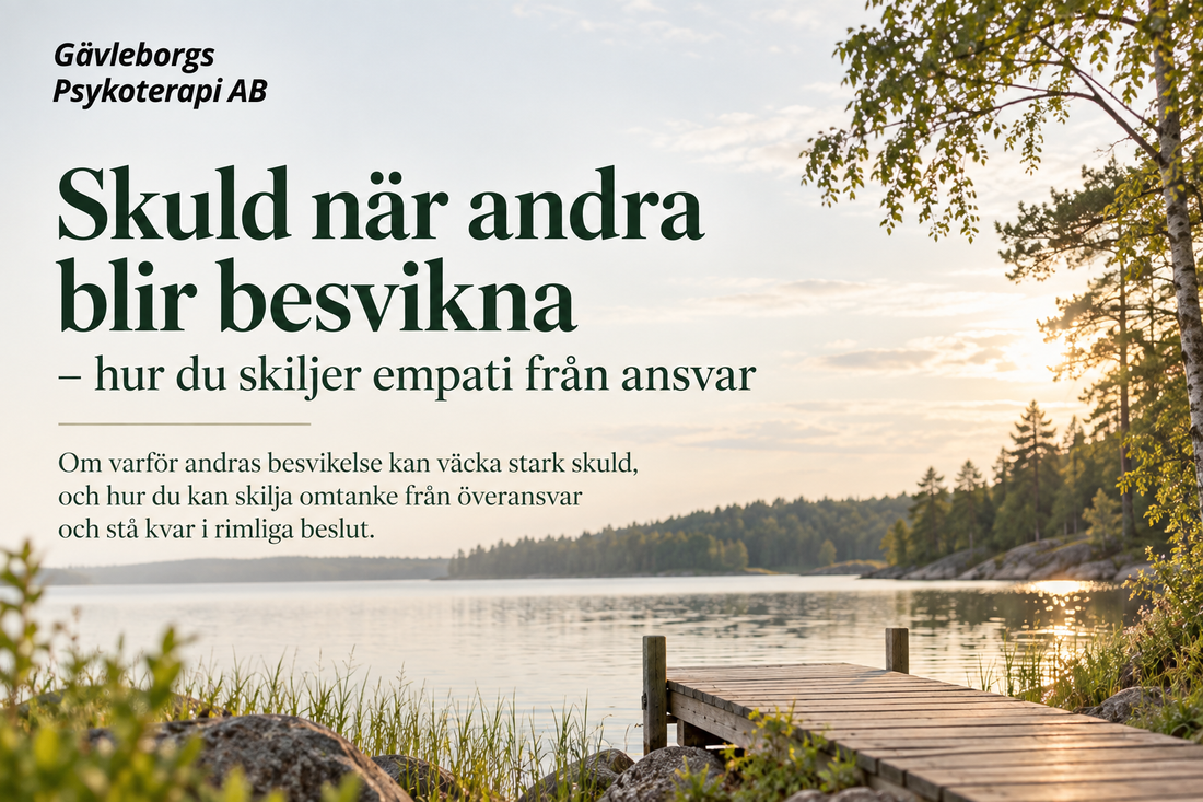 Skuld när andra blir besvikna – hur du skiljer empati från ansvar